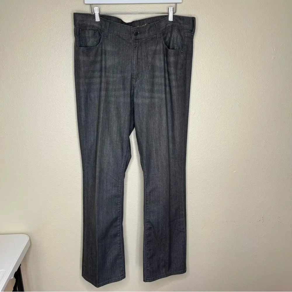 Old Navy Sweetheart Gray Five Pocket Jeans Straight Leg Women 16 Cotton Spandex